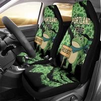 Portland Frog Resist Car Seat Cover Frogs Against Fascism - Wonder Print Shop
