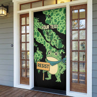 Personalized Portland Frog Resist Door Cover Frogs Against Fascism - Wonder Print Shop