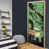 Personalized Portland Frog Resist Door Cover Frogs Against Fascism - Wonder Print Shop