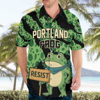 Personalized Portland Frog Resist Hawaiian Shirt Frogs Against Fascism - Wonder Print Shop
