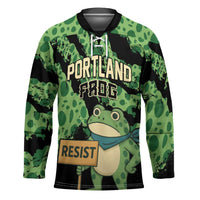 Personalized Portland Frog Resist Hockey Jersey Frogs Against Fascism - Wonder Print Shop