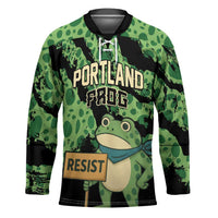 Personalized Portland Frog Resist Hockey Jersey Frogs Against Fascism - Wonder Print Shop