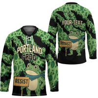 Personalized Portland Frog Resist Hockey Jersey Frogs Against Fascism - Wonder Print Shop