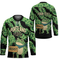 Personalized Portland Frog Resist Hockey Jersey Frogs Against Fascism - Wonder Print Shop