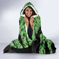 Portland Frog Resist Hooded Blanket Frogs Against Fascism - Wonder Print Shop