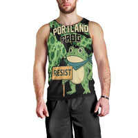Personalized Portland Frog Resist Men Tank Top Frogs Against Fascism - Wonder Print Shop