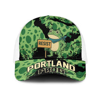 Portland Frog Resist Mesh Trucker Cap Frogs Against Fascism - Wonder Print Shop