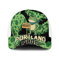 Portland Frog Resist Mesh Trucker Cap Frogs Against Fascism - Wonder Print Shop