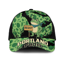Portland Frog Resist Mesh Trucker Cap Frogs Against Fascism - Wonder Print Shop