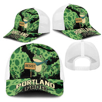 Portland Frog Resist Mesh Trucker Cap Frogs Against Fascism - Wonder Print Shop