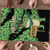 Portland Frog Resist Puzzle Frogs Against Fascism - Wonder Print Shop