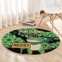 Portland Frog Resist Round Carpet Frogs Against Fascism - Wonder Print Shop