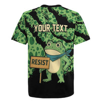 Personalized Portland Frog Resist Rugby Jersey Frogs Against Fascism - Wonder Print Shop