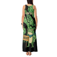 Personalized Portland Frog Resist Tank Maxi Dress Frogs Against Fascism - Wonder Print Shop