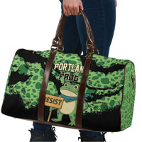 Portland Frog Resist Travel Bag Frogs Against Fascism - Wonder Print Shop