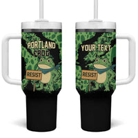 Personalized Portland Frog Resist Tumbler With Handle Frogs Against Fascism - Wonder Print Shop