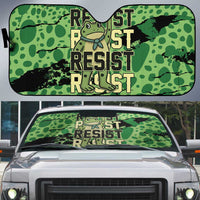 Portland Frog Protest Auto Sun Shade Only You Can Prevent Fascism - Wonder Print Shop