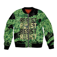 Personalized Portland Frog Protest Bomber Jacket Only You Can Prevent Fascism - Wonder Print Shop