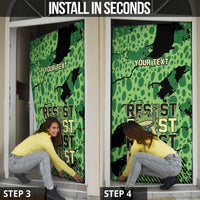 Personalized Portland Frog Protest Door Cover Only You Can Prevent Fascism - Wonder Print Shop