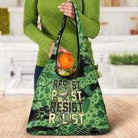 Portland Frog Protest Grocery Bag Only You Can Prevent Fascism - Wonder Print Shop