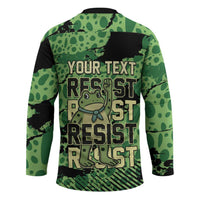 Personalized Portland Frog Protest Hockey Jersey Only You Can Prevent Fascism - Wonder Print Shop