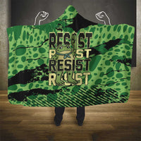 Portland Frog Protest Hooded Blanket Only You Can Prevent Fascism - Wonder Print Shop