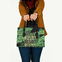 Portland Frog Protest Leather Bag Only You Can Prevent Fascism - Wonder Print Shop