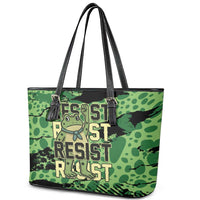 Portland Frog Protest Leather Tote Bag Only You Can Prevent Fascism - Wonder Print Shop