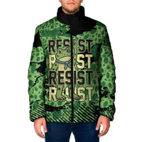 Personalized Portland Frog Protest Padded Jacket Only You Can Prevent Fascism - Wonder Print Shop
