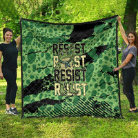 Portland Frog Protest Quilt Only You Can Prevent Fascism - Wonder Print Shop
