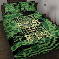Portland Frog Protest Quilt Bed Set Only You Can Prevent Fascism - Wonder Print Shop