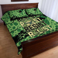 Portland Frog Protest Quilt Bed Set Only You Can Prevent Fascism - Wonder Print Shop