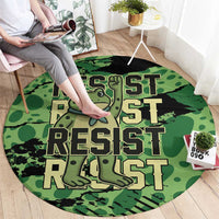 Portland Frog Protest Round Carpet Only You Can Prevent Fascism - Wonder Print Shop