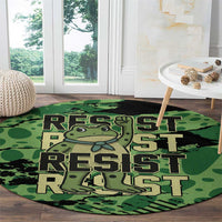 Portland Frog Protest Round Carpet Only You Can Prevent Fascism - Wonder Print Shop