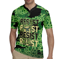 Personalized Portland Frog Protest Rugby Jersey Only You Can Prevent Fascism - Wonder Print Shop