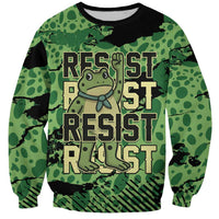 Personalized Portland Frog Protest Sweatshirt Only You Can Prevent Fascism - Wonder Print Shop