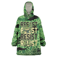 Personalized Portland Frog Protest Wearable Blanket Hoodie Only You Can Prevent Fascism - Wonder Print Shop