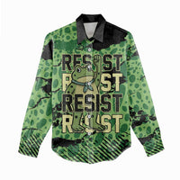 Personalized Portland Frog Protest Women Casual Shirt Only You Can Prevent Fascism - Wonder Print Shop