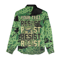 Personalized Portland Frog Protest Women Casual Shirt Only You Can Prevent Fascism - Wonder Print Shop