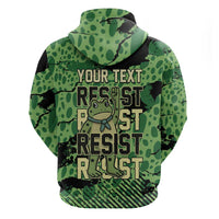 Personalized Portland Frog Protest Zip Hoodie Only You Can Prevent Fascism - Wonder Print Shop