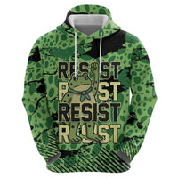 Personalized Portland Frog Protest Zip Hoodie Only You Can Prevent Fascism - Wonder Print Shop