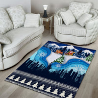 New York Christmas Area Rug Manhattan Statue Of Liberty - Wonder Print Shop