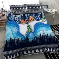 New York Christmas Bedding Set Manhattan Statue Of Liberty - Wonder Print Shop