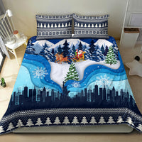 New York Christmas Bedding Set Manhattan Statue Of Liberty - Wonder Print Shop