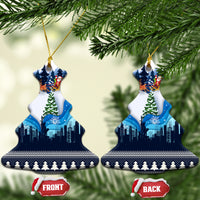 New York Christmas Ceramic Ornament Manhattan Statue Of Liberty - Wonder Print Shop