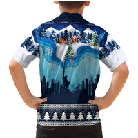 New York Christmas Family Matching Mermaid Dress and Hawaiian Shirt Manhattan Statue Of Liberty - Wonder Print Shop