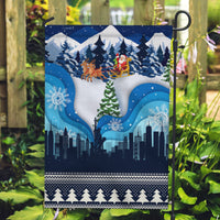 New York Christmas Garden Flag Manhattan Statue Of Liberty - Wonder Print Shop