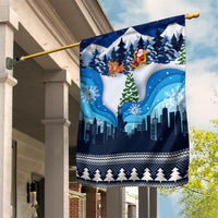New York Christmas Garden Flag Manhattan Statue Of Liberty - Wonder Print Shop