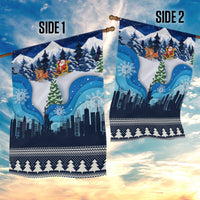 New York Christmas Garden Flag Manhattan Statue Of Liberty - Wonder Print Shop