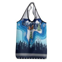 New York Christmas Grocery Bag Manhattan Statue Of Liberty